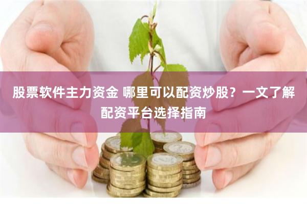 股票软件主力资金 哪里可以配资炒股？一文了解配资平台选择指南